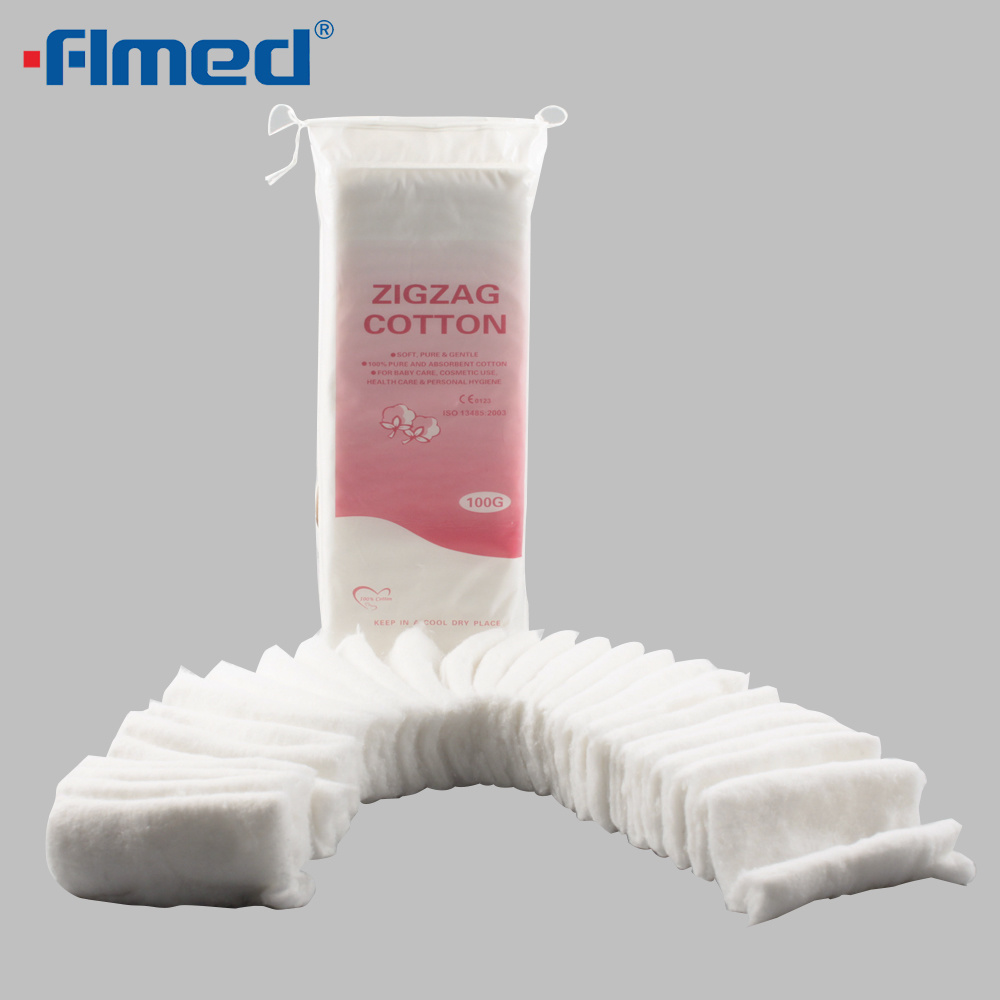 100% czystej bawełnianej zygzakowatej wełny